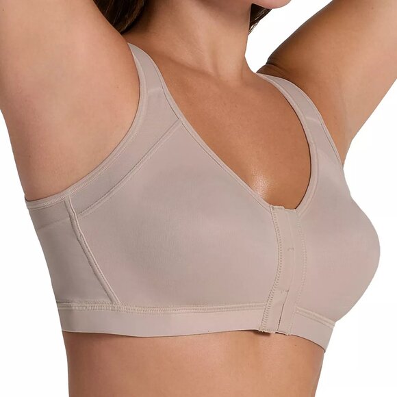 Leonisa Women's Back Support Posture Corrector Wire Free Bra, Light Beige, 32B - Picture 3 of 7